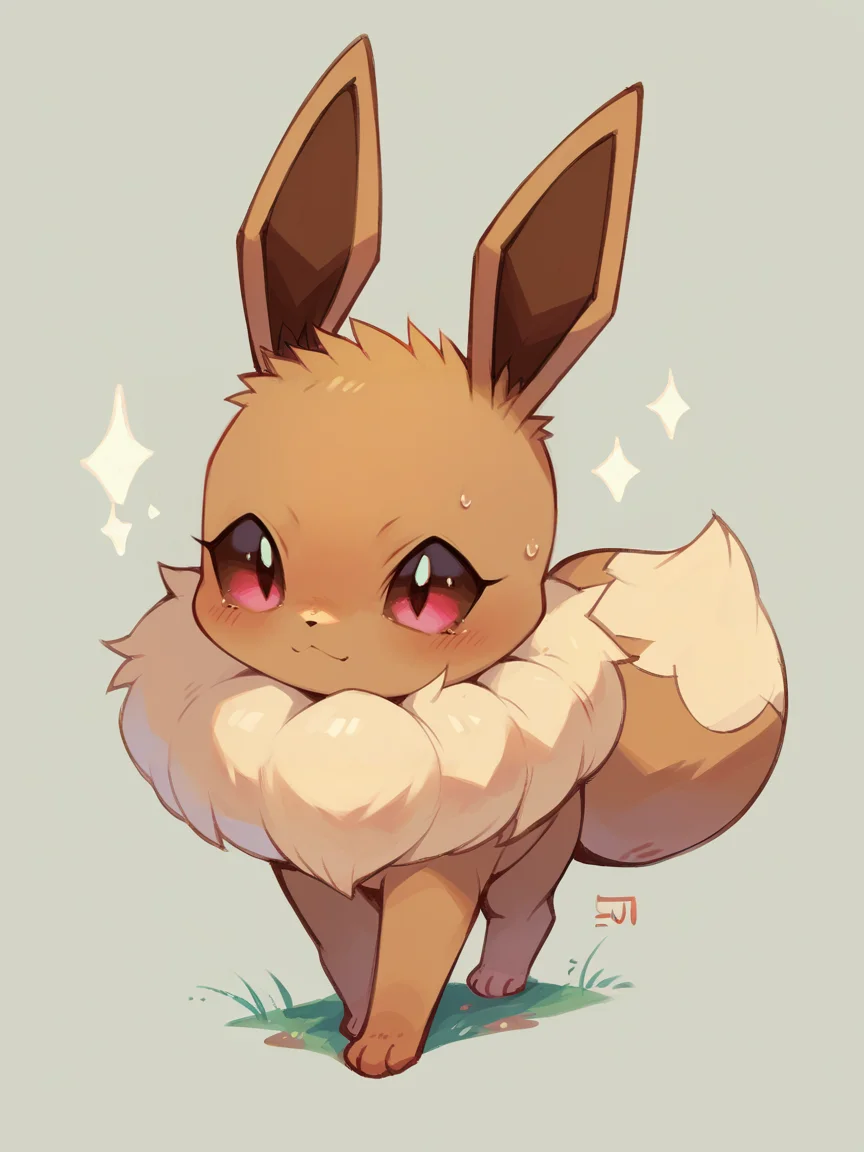 score_9, score_8_up, score_7_up, score_6_up, score_5_up, 1girl,  <lora:su1zXLP:1> su1z, eevee, feral