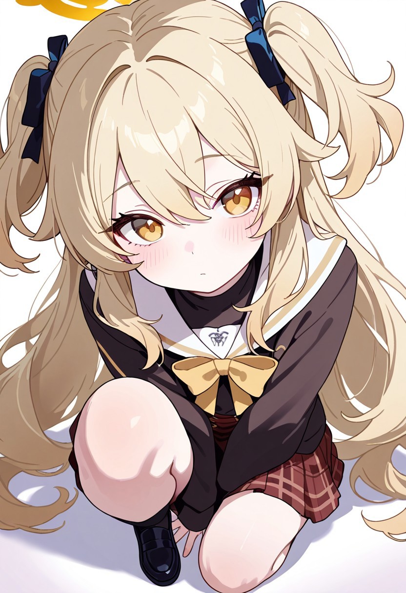 (masterpiece, best quality, high quality, highres), very awa, highres, absurdres,
blue archive, genshin impact, 
1girl, solo, full body,
programmer coder geek girl, 
simple white background,