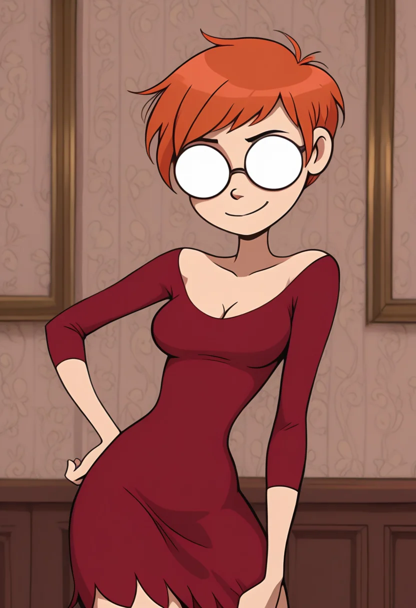masterpiece, best quality, absurdes, 1girl, solo,
<lora:Rena (Anders Loves Maria) (Illust):0.8>
Rena_Girl, opaque round glasses, opaque glasses, orange hair, pixie cut, smile,
flapper dress, red dress, cleavage, tight clothes,
indoors, detailed background, wallpaper,
<lora:Detailer_NoobAI_Incrs_v1:0.4> detailed,
<lora:princess_rc_il:0.5>