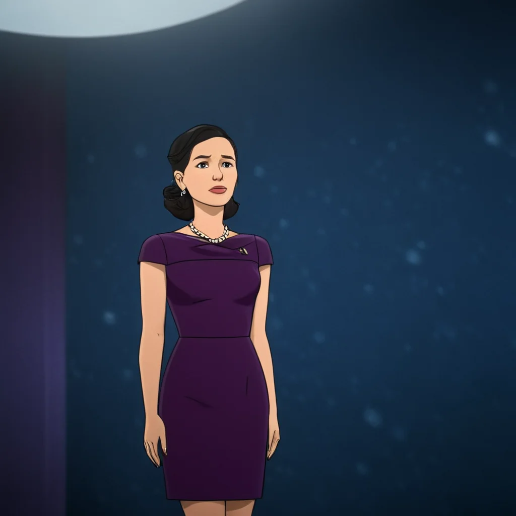 cinematic film still of <lora:Invincible (TV series):0.7>
<lora:detailed:0.4> detailed
<lora:perfection style:0.4> perfect
<lora:PerfectEyesXL:0.4>
<lora:Unreal Engine style:0.4>
An animated cartoon cinematic motion picture of a cartoon news anchor with a woman in a purple dress, shallow depth of field, vignette, highly detailed, high budget, bokeh, cinemascope, moody, epic, gorgeous, film grain, grainy