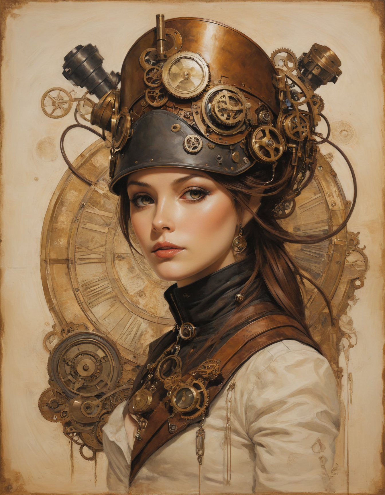 by Phil Noto, Steampunk 2, (dual but extremely beautiful:1.4), (intricate details, masterpiece, best quality:1.4) , in the style of nicola samori,
<lora:epi_noiseoffset2:0.5> <lora:add-detail-xl:1> <lora:xl_more_art-full_v1:0.5>  <lora:NicolaSamori:0.7>