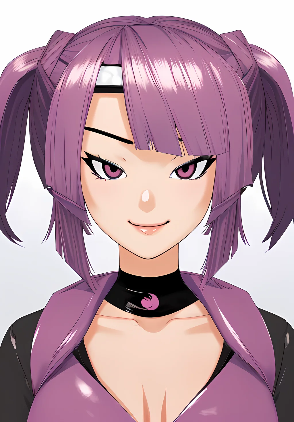 <lora:kunoichi_masako:0.8>, kunoichi_masako, 1girl, solo, ninja, portrait, smirk, (seductive, alluring, charming:1.3), (highly detailed, high quality:1.3)