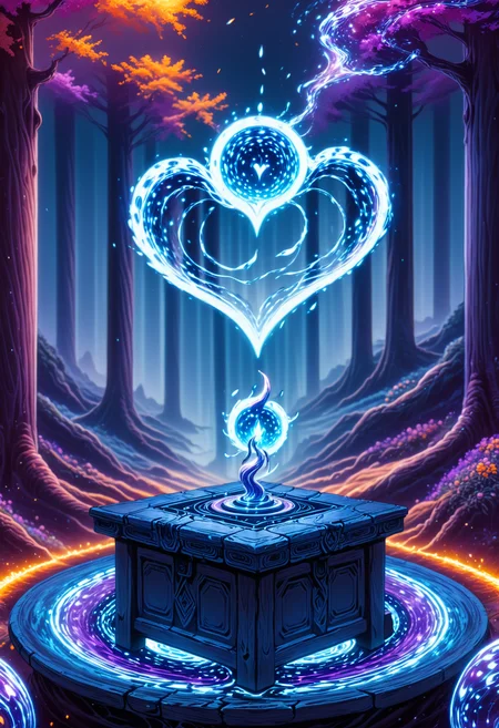 concept art landscape, ((Incandescent Glowing Ember)) enchanted altar, bursting with prismatic light, fragments levitating, heart of magic pulsing, radiant energy waves, deep purples and electric blues, sense of wonder, digital fantasy art, ultra detailed, high resolution
<lora:Style_ThatSpecialFace:1.3> . digital artwork, illustrative, painterly, matte painting, highly detailed
