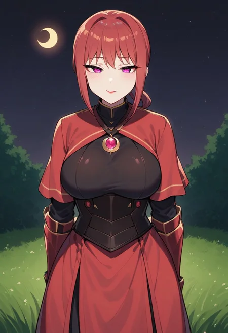 Makima
masterpiece, best quality, very aesthetic, absurdres, 8k,<lora:flat_sdxl:-0.5>,<lora:xl_more_art-full_v1:0.4>, <lora:add-detail-xl:0.35>,<lora:sdxl-hairdetailer_02:0.35>,<lora:offset_0.2:0.65>,<lora:sd_xl_dpo_lora_v1:0.5>, <lora:neg4all_bdsqlsz_xl_V91:0.75>,(ray tracing,:0.6),
<lora:Ani_Fkmk_For31_V2_Prodigy_test:1>,fkmk,
,1girl,solo,large breasts,lipstick, makeup,
Red hair,
pendant, milf, mature woman,
Pntr,Pnre,<lora:Ani_Metas_V3_For_3.1_Prodigy_test:0.4>,armor,gauntlets, greaves,full armor,waist cape,capelet,
standing,
holding glowing sword,
Upper body view, face close,
in meadow,
crescent moon,moonlight,starry sky,
<lora:lowlight:0.7>,lowlight,night, dark background,tall and slender,