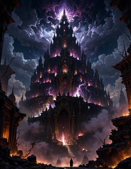 hyper realistic and highly detailed, highly dynamic cinematic panorama view, the serenity of light, a classic gothic baroque fantasy art painting with vibrant colors, digital artwork, illustrative, painterly, matte painting, highly detailed,  atmospheric haze, panoramic zoomed out view, highly dramatic lighting, MythP0rt
<lora:FredFraiStyle-FLUX-Share:0.5>  <lora:FluxMythP0rtr4itStyle:0.7> <lora:dark_fantasy_flux:0.9>  <lora:artilands:0.8>
