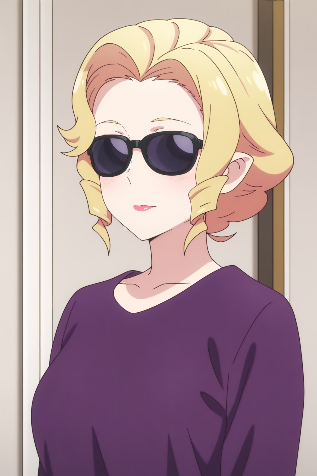 Elf's_Mother,  mature female, sunglasses <lora:Eromanga_sensei-Elfs_Mother-illust:0.8>