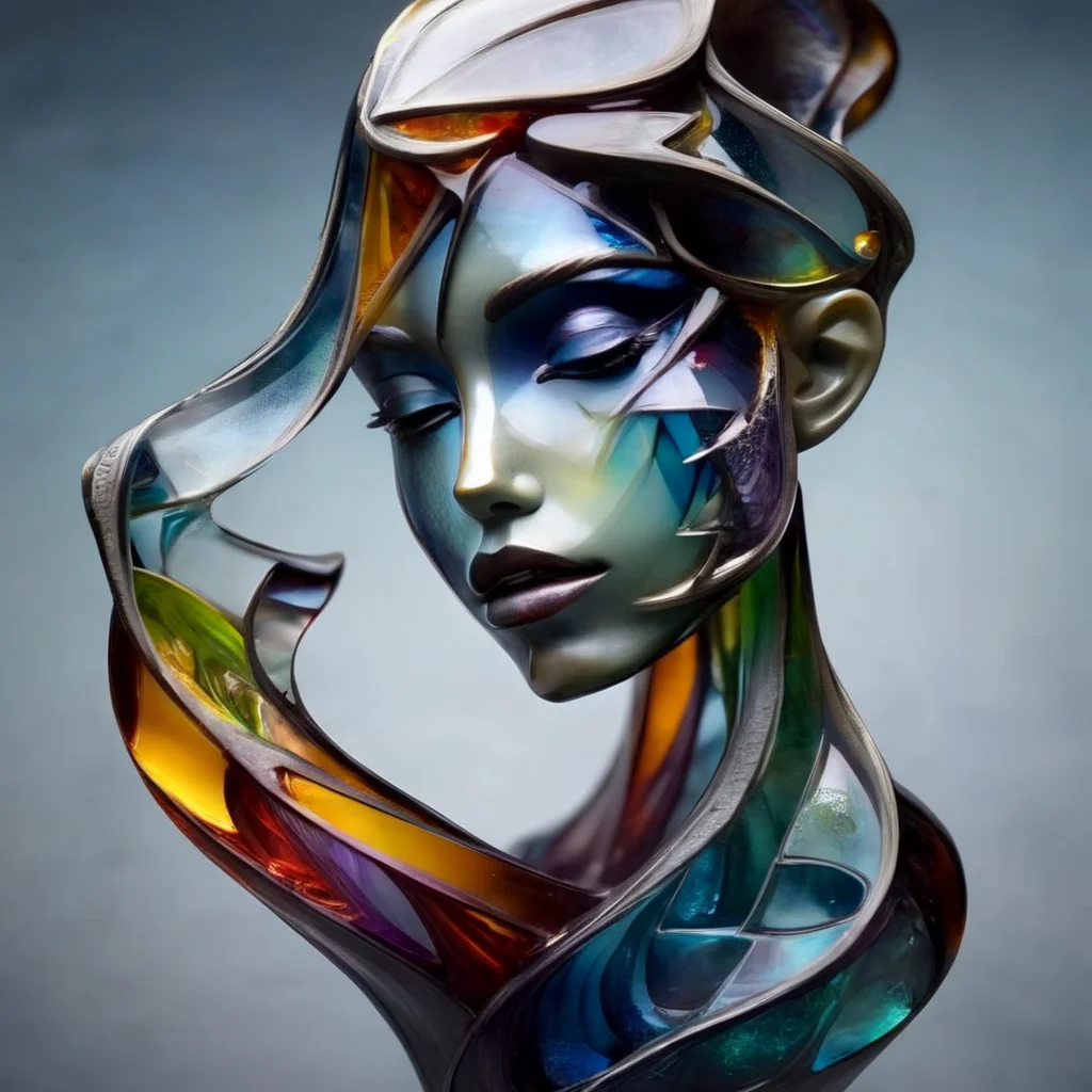ethereon girl from colorful water glass, very detailed<lora:ethereon:1>