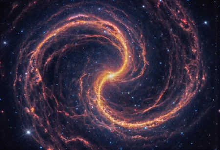 a giant black hole glowing in the depths of space with several planets out of range, the black hole has multiple bright colors of light being pulled into it's access point, light is revealed to be coming from the darkness, the stars in space are in many colors and glow throughout the galaxy while also ranging in size, nebulas are also visible and can be seen throughout space. the swirl of the black hole remains bright and adds some light to space which is already dark void with only the stars as well as the black hole to give it light, nebula, no_humans, colorful, 1 black hole, cosmos, stars, black hole, 