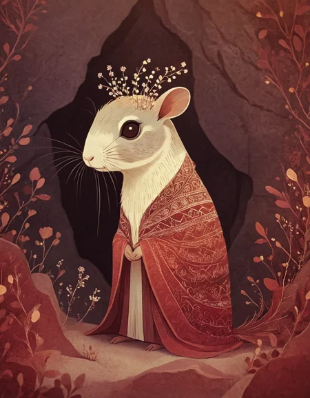 <lora:135_novuschroma_1:1.2> novuschroma style rock cavy