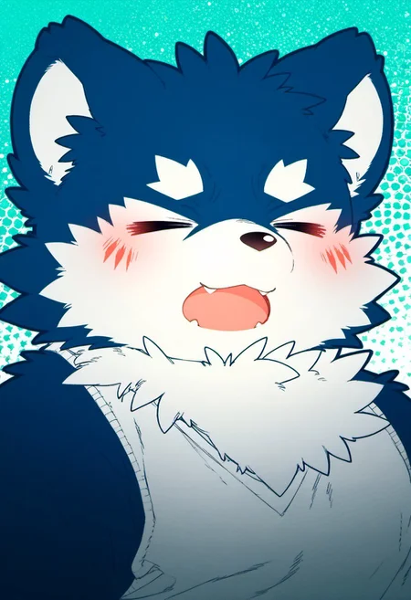 score_9, score_8_up, score_7_up, zPDXL3, ((((sdgs4by zuppu11)))), 1boy, furry, cute, kemono, solo, 0rg4s4m, orgasm face, male climax, closed eyes, rating_safe