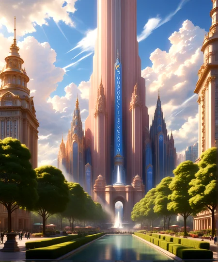 score_9, score_8_up, score_7_up,
<lora:Authoritarian_Architecture_(Architecture)_(SDXL)_(AD):0.8> authoritarian, scenery, building, city, cityscape, architecture, monumental architecture,
8K, In'ei, chiaroscuro, soft natural volumetric cinematic perfect light, perfect depth of field shot, ray tracing, photometry, beautiful, subsurface scattering, idealized modern city, wide beautiful boulevards, busy city center, parks and manicured lawn areas, large parks, plazas, skyscrapers, hyper detailed, art by Thomas Kinkade, detailed background, detailed photographic fluffy anime clouds, Unreal Engine, CGI render, absurdly detailed, modern era photograph, masterclass oil painting, made of sandstone and concrete, monumental skyscrapers, vivid white sandstone, rose sandstone, tan sandstone, marble,
BREAK zPDXL, zPDXLxxx, <lora:wowifierXL:0.2> art by mooncryptowow <lora:sdxl_lightning_8step_lora:0.4> <lora:detailed_notrigger:0.5>