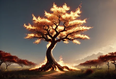 Score_9, score_8_up, score_7_up, high quality, 4k, 8k, extremely detailed, flamestyle, majestic acacia tree, one tree, plains <lora:Flame_Style:0.8> <lora:p:0.7>
