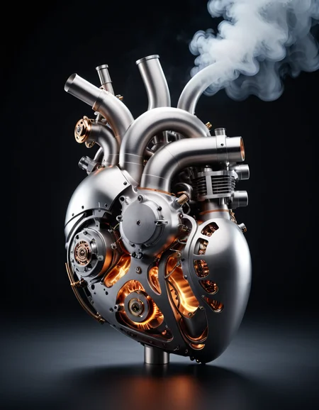 (Long focal length shot:1.7), longshot, A (combustion engine in the shape of a human heart:1.3), dark gray background with smoke and steam <lora:xl_more_art-full_v1:0.35> <lora:zavy-cntrst-sdxl:0.2> dark, chiaroscuro, low-key <lora:Sleek_Product_Design:0.5> sleek minimalist futuristic product design,, telezoom photography, short depth of field, (800 mm focal length:1.5), telephoto lens image, bokeh, professional, 4k, highly detailed