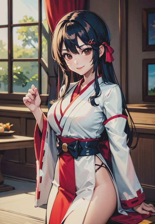 <lora:FightingBattleship_Haruna:0.8>, FightingBattleship_Haruna, smirk,, (gorgeous, beautiful, enchanting:1.3)