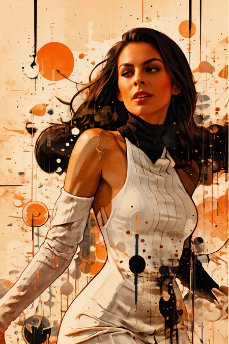 <lora:BrazilianWomanAmazon_V1.0:1>, close up, portrait, female wearing roll neck dress,sy3 art style
<lora:BubbleDrip:1.13> ,
<lora:muscle_slider_v1:1>,
<lora:weight_slider_v2:-1>,
<lora:hair_length_slider_v1:1>