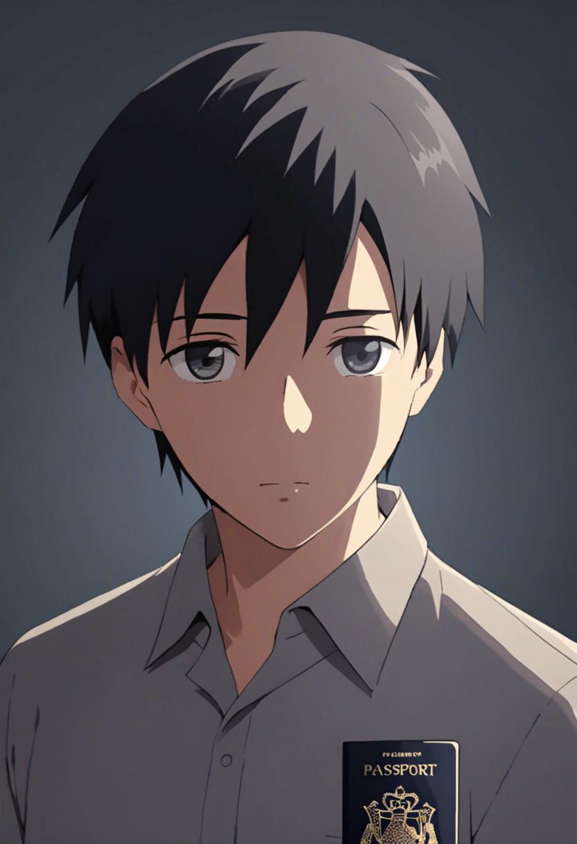 Highres, Masterpiece, High Quality, 4K, 8K, solo, 1Boy, Takaki Toono, adult, black hair, short hair, Shirt, passport_photo_style, looking at viewer, focused gaze forward, plain background, straight body, head upright, easynegative, detailed_eye_model