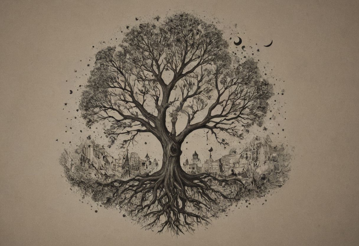 "Visualize art tattoo design inspired by the concept of 'as above, so below,' depicting the interconnectedness of the universe. Imagine intertwining elements such as stars, roots, and branches to symbolize the unity of the cosmos and the earth. Consider how you would like these elements to flow together and what symbolic meanings they hold for you. Feel free to explore different styles and compositions to bring this concept to life in your tattoo design.
<lora:add-detail-xl:0.95> <lora:dvr-lnds-sdxl:0.3> dvr-lnds-sdxl <lora:MJ52:0.25> <lora:ral-apoctvisn-sdxl:0.3> ral-apoctvisn <lora:zavy-cntrst-sdxl:0.35> dark, chiaroscuro, low-key <lora:zavy-rmlght-sdxl:0.41> zavy-rmlght <lora:SDXLFaeTastic2400:0.225>