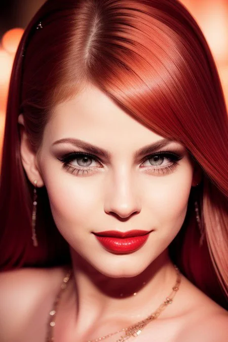 High Key
Glamour Portrait,
happy
Sexy woman
eyes
glossy red lips
SMILE
Photography Style:
Look at viewer: 1.2
Cinematic light
Even lighting
High key
Visual Detail:
Skin texture
Small skin pores
Technical Aspect:
Ultra-high res
Event light
RAW