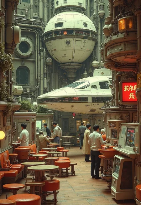 yfg-asak an epic spaceship battle in outer space.