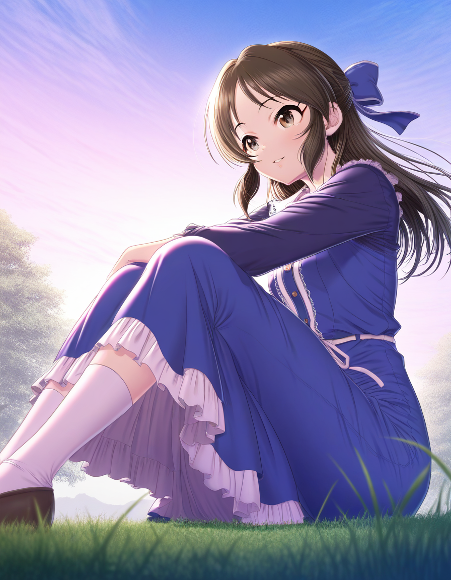 masterpiece, best quality, good quality,  <lora:Yokota_Mamoru_style_IS:1>  Yokota_Mamoru_style
tachibana arisu, idolmaster cinderella girls, 
grass, sky,
