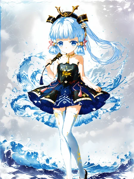 score_9,score_8_up,score_7_up,score_6_up, source_anime, <lora:MeMaXL_V3:1>, <lora:Orenji-PonyXL-1024px:1>,
(extremely detailed CG unity 8k wallpaper),(((masterpiece))),(((best quality))),((ultra- detailed)),(best illustration),(best shadow),((an extremely delicate and beautiful)),dynamic angle,floating,fairyland,dynamic angle,,1girl,(((Kamisato Ayaka))),(((genshin impact))),blue eyes,thighhighs,white legwear,hair ornament, dress, blush,breasts,{{{{{{{{{{{crossed legs}}}}}}}}}}},solo,bare shoulders,short dress,feet, blue hair, virtual youtuber,bangs,{{{{{{{{{{{{{{{{perfect hands}}}}}}}}}}}}}}}}
oled deep black, high contrast, sharp Leica colors, impactful paint of 90's vintage anime OVA, inspired by Giuseppe Arcimboldo <lora:Disturbia:0.6> ,