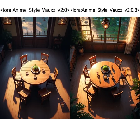 score_9, score_8_up, score_7_up, (masterpiece:1.2), (best quality:1.3), source_anime, rating_safe, afternoon, sunset, natural lighting, dining room focus, CandiDR, CandiDR_1stclutter, from above, negative space, scenery, intricately detailed illustration,  <lora:Dining_Room:0.8> CandiDR, CandiDR_2ndclutter, CandiDR_1stclutter, <lora:Anime_Style_Vauxz_v2:0>, low-key lighting, lo-fi, dark, glow, dynamic cinematic lighting, ray_tracing, global illumination