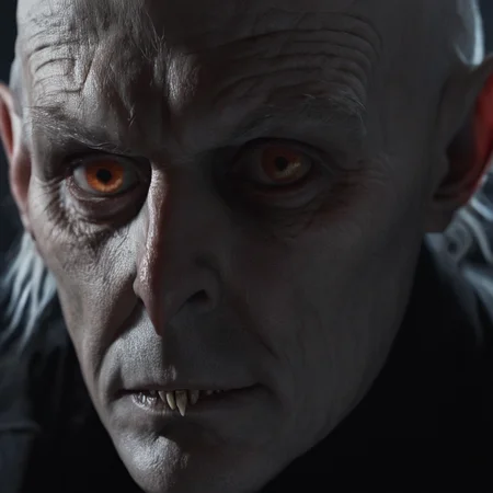 cinematic film still of <lora:Nosferatu:1>
Nosferatu a man with a toothy face and a jacket,solo,looking at viewer,1boy,white hair,male focus,teeth,pointy ears,signature,blood,sharp teeth,portrait,realistic,bald , Count Orlok, bald head, white skin, pale skin, vampire, realistic, realism, photorealism, hyperrealism, hyperrealistic, realistic, sharp, detailed, cinematography style, film light style, movie still, professional photography, artistic, perfection, contrast, cinematic, filmic, high quality photo, 8k quality, colorful, photography style, horror style, shallow depth of field, vignette, highly detailed, high budget, bokeh, cinemascope, moody, epic, gorgeous, film grain, grainy