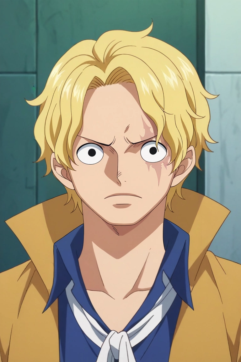 score_9, score_8_up, score_7_up, source_anime, rating_safe, intricate details, anime screencap, anime coloring, , , , 1boy, solo, male focus, <lora:sabo_one_piece_pony:0.78>, sabo_one_piece, blonde hair, black eyes, short hair, scar across eye, , , , , , <lora:sdxl_lightning_8step_lora:1>