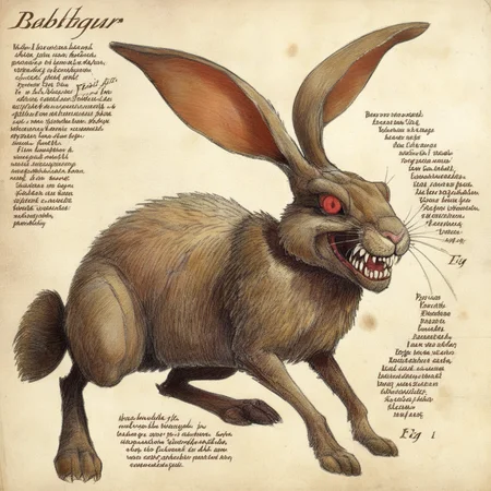 bestiarum rabbit with teeth <lora:bestiarum:0.7>