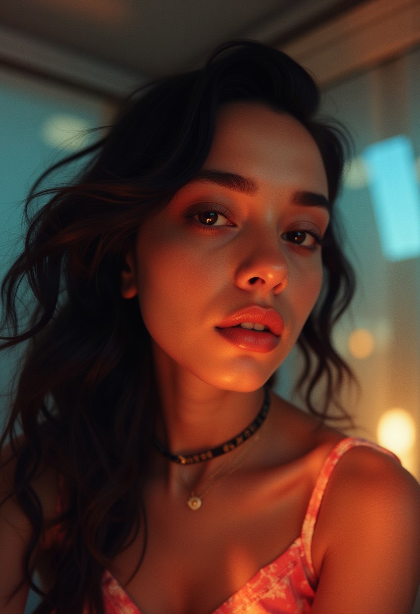 sensual woman, surreal lucid erotic dream with storng memorable effect full of sexyness captured by lustful photographer, aesthetic_pose, magazine_cover
cinematic, dramatic atmosphere, ultra-sharp focus, volumetric lighting, studio quality, professional color grading, intricate details, vibrant colors, epic detailed scenery, shallow depth of field, high-resolution (4k/8k), HDR, photorealistic:1.3, high contrast, vivid colors, perfect ambient lighting, magazine cover, movie poster, wallpaper, masterpiece, eye-catching composition, film grain, atmospheric haze, crepuscular rays, deep blacks, moody tone, cinemascope, DSLR shot (Canon EOS R5, 50mm, f/2.8), cinematic lens flares, classic high-key light, soft diffusion, glowing ambient light, natural imperfections, 2000s vintage RAW style, candid camera, high-budget, professional cinematic shot <lora:magazine_cover:0.6><lora:CinematicStyleFlux_v1:0.4>(Motion Blur Photography by Sarah Charlesworth and Andres Serrano:1.2), award-winning photography, aesthetic, carefully designed details, clear scene, f/22, symmetry and balance, unprecedented, selective color, Ultra High Resolution, wallpaper, 8K,Rich texture details, hyper detailed, detailed eyes, detailed background, dramatic angle, epic composition, SimplepositiveXLv1 (masterpiece, high quality, fisheye:1.2), (close-up portrait:1.1), solo, model photoshoot,, a stylish girl,