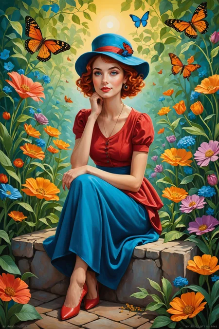 by Mandy Jurgens and Fabio Hurtado in the style of Natalia Rak