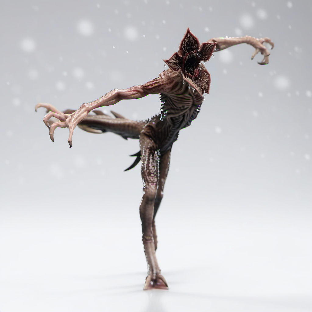 Demogorgon1024, a threatening monter, driping wet, dancing, dark, rain, horror, scary, highly detailed , ultra sharp, photograph, film, bokeh, professional, 4k, highly detailed   <lora:add-detail-xl:1.5> <lora:Demogorgon1024-000290:0.8>