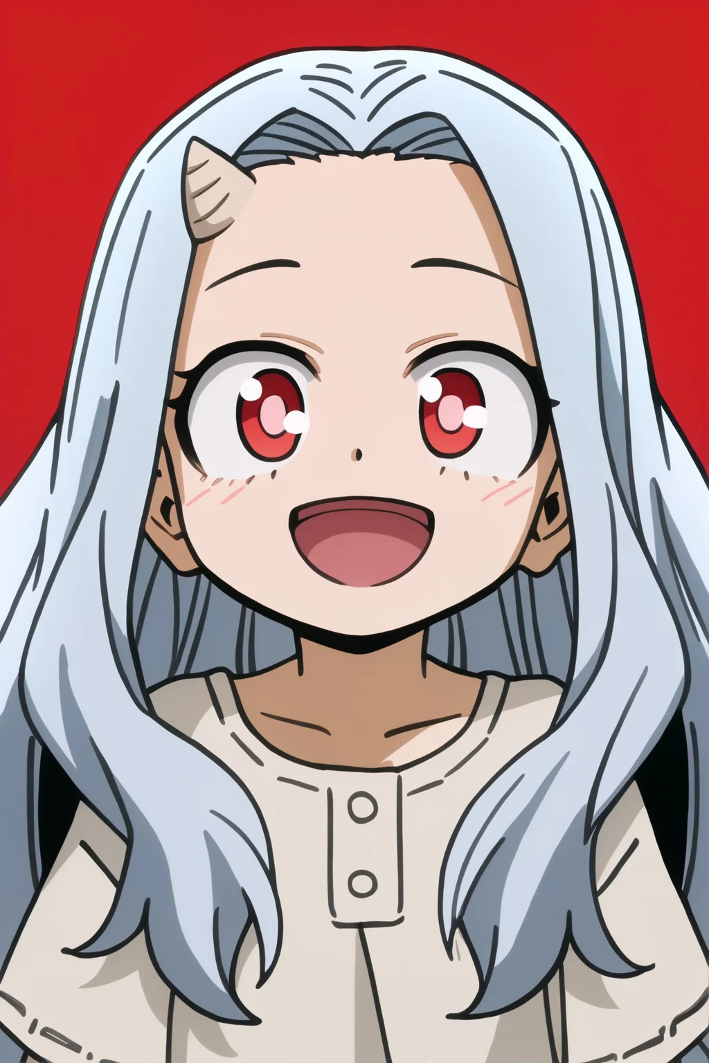 eri, masterpiece, best quality, consistent background, happy, smile <lora:COMMISSION_MHA-Eri-Illustrious:0.8>