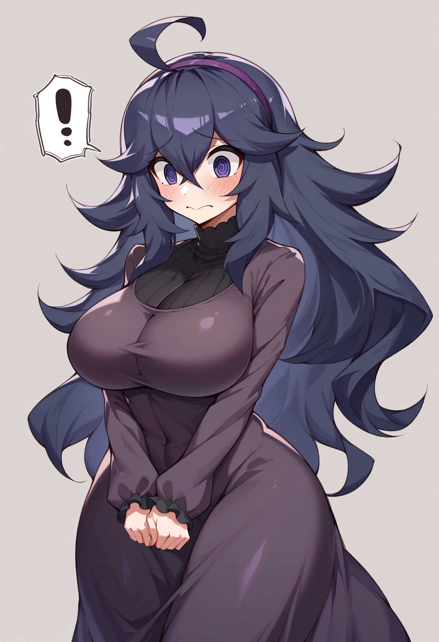 score_9, score_8_up, score_7_up,
BREAK
source_anime,
BREAK
hex_maniac_(pokemon), pokemon, 1girl, purple_eyes, purple_hairband,
shy, blush, long hair, ahoge, @_@, large breasts, long dress, black dress, long sleeves
<lora:Powzin-v1.2-PDXL:1>