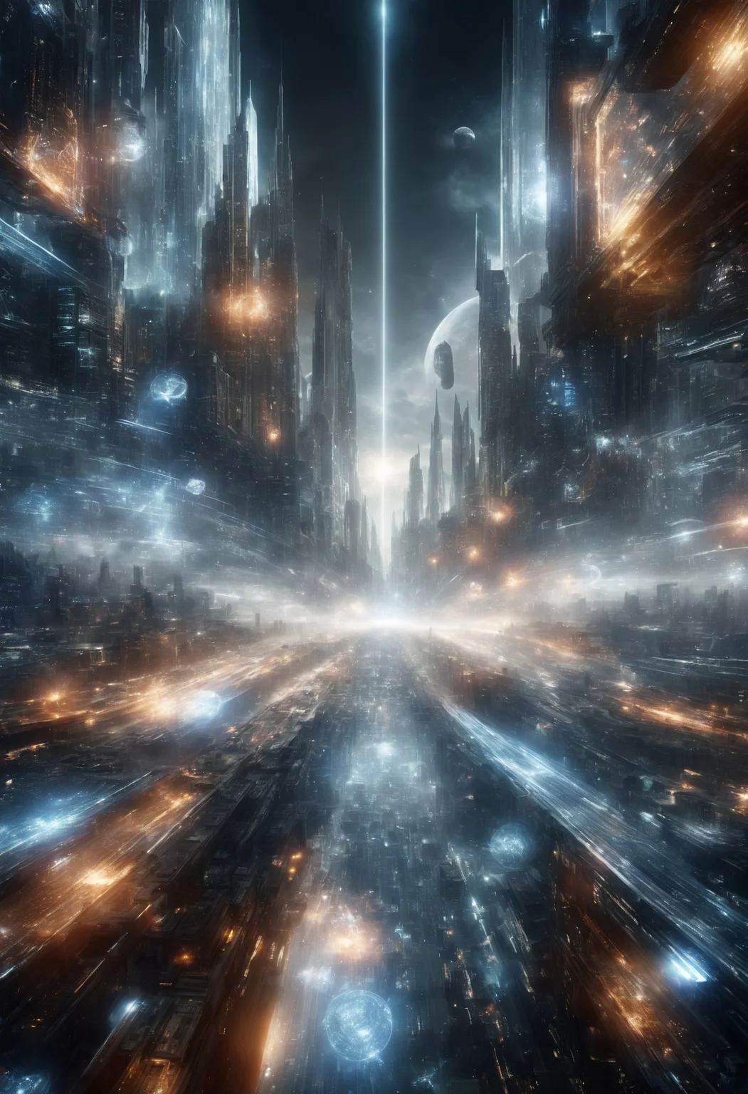 (masterpiece, best quality,detailed light), DonM50und0fMu51cXL futuristic city astral projection, (highres, 4k, 8k, intricate detail, cinematic lighting, amazing quality, Detailed Illustration, wallpaper) <lora:Perfect Hands v2> <lora:SDXL\DetailedEyes_V3> <lora:myLoraXL_test\DonM50und0fMu51cXL-000008>