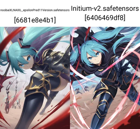 masterpiece, best quality, wearing armor, black armor, gold trim, gauntlets, greaves, cape, holding spear, dynamic pose, hatsune miku, blue eyes, outdoors, aura, foreshortening, angry, dutch angle, reaching towards viewer, unlimited blade works (fate), blood, leaning forward, fighting stance, battle, motion lines, motion blur, swinging, swing,