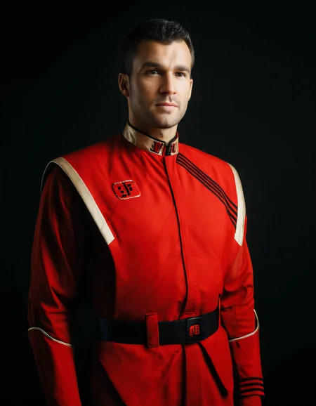 UHD, 8K, ultra detailed, highly realistic photo of UHD, 8K, ultra detailed, highly realistic photo of man wearing a red uniform ,OverallDetailXL <lora:VTVSeries_SDXL_v1:1>