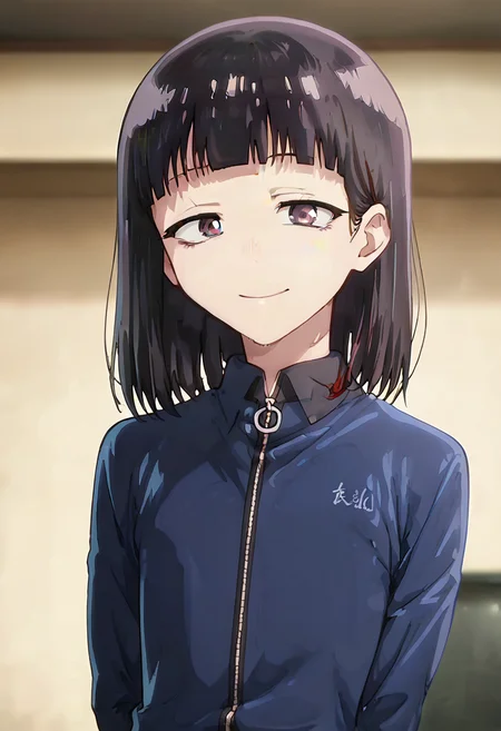 score_9, score_8_up, score_7_up,source_anime, anime screencap,
<lora:Suzushiro_Hatsuka:1>, Suzushiro Hatsuka, 1 boy, femboy, black hair, short hair, dark eyes, blunt bangs,
looking at viewer, arms behind back, smile,