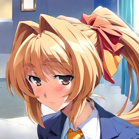 <lora:pony_xl_rumi:0.8>,rumi,score_9,score_8_up,score_7_up,source_anime,1girl,solo,orange hair ribbon,ponytail,blue suit,long_sleeves,white collared shirt,yellow tie,pencil skirt,pantyhose,light_blush,shy,thinking,cowboy_shot,looking_at_viewer,office,indoor,