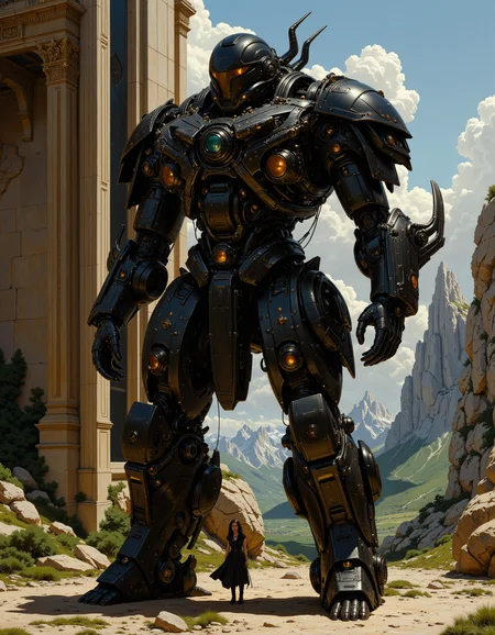 bulky, massive, heavy, hulking, weighty, voluminous highly dynamic pose of female cyborg in standing in front of a futuristic cyberpunk building <lora:artilands:0.5> <lora:Classic_Paint:0.5> <lora:RM_TacExoGear_v0.2:0.7> TacExoGear, Exosuit, Tactical, Futuristic, <lora:flux.1_lora_flyway_Epic-Characters_v1:0.6>