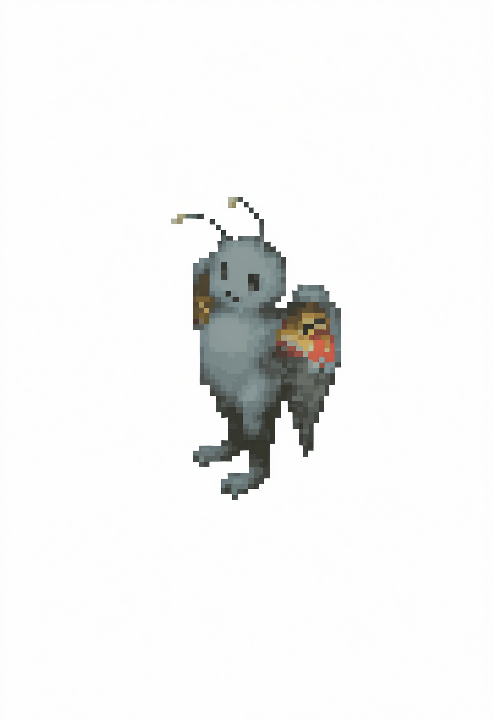 masterpiece, best quality, solo, <lora:FFT-Sprites-illus_Fp:1>, looking at viewer, from side, full body, standing, solid oval eyes, , pixel art, simple background, white background, <lora:Mothman-illus_Fp:1>, mothman, pokemon \(creature\), no humans, wings, antennae, open mouth,