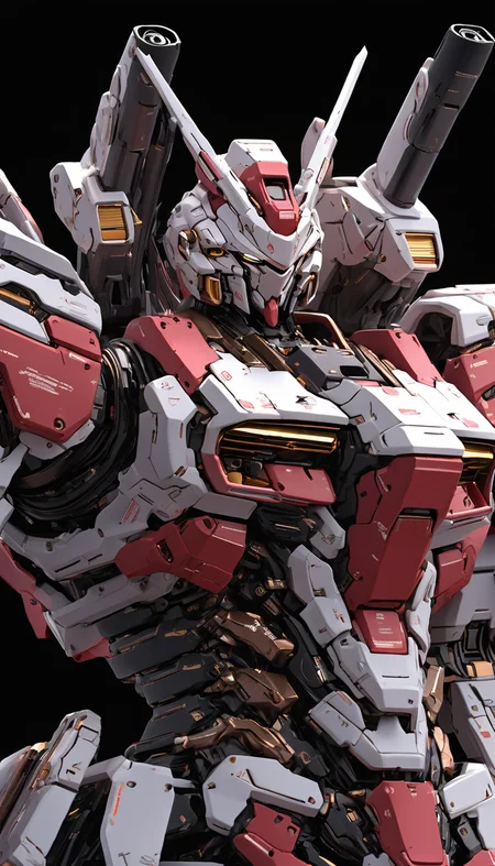 3d model,8k,masterpiece,sidelighting,hdr,high definition,(GTYPE:1.5), ((mecha)), (upper body:1.4) ,holding_gun, <lora:srdxl_v1_5g:0.8>