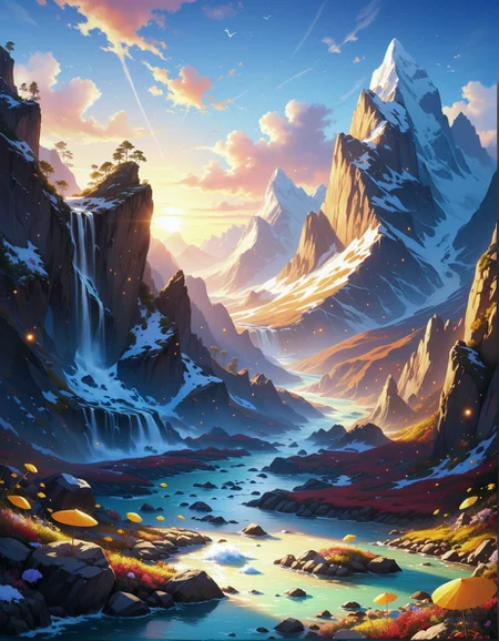 fantasy landscape:1.2
a barren mountain, with jagged rocks, dry soil, a clear sky,
,
Cold and frosty Weather,
Fractus clouds clinging to cliffs,
Golden hour sidelight emphasizing texture,
Ice breakup on arctic rivers,
Yardang wind-sculpted ridges,
Jungle of pulsating bioluminescent fungi,
,
Snowfall assembling origami creatures,
Kim Hong-do: (minimalist landscapes), (balanced composition), (soft ink washes), (philosophical themes) :cite[7]
(masterpiece:1.4), (intricate details:1.4), (hyperrealistic:1.3),(painting:0.9),(ultra detailed:1.4), (8k resolution:1.3), (sharp focus), (dramatic perspective:1.1), (chromatic aberration:0.3), (film grain:0.2),
<lora:JuggerCineXL2:0.3>,
<lora:add-detail-xl:0.3>,
<lora:WildcardX-XL-Detail-Enhancer:0.4>,
<lora:xl_more_art-full_v1:0.7>,
<lora:ClassipeintXL2.1:0.3>,
<lora:Flux-XL_Scenery:0.3> flux-scenery ,
<lora:EnvyDramaticLightingXL01:0.7>
detailxl,