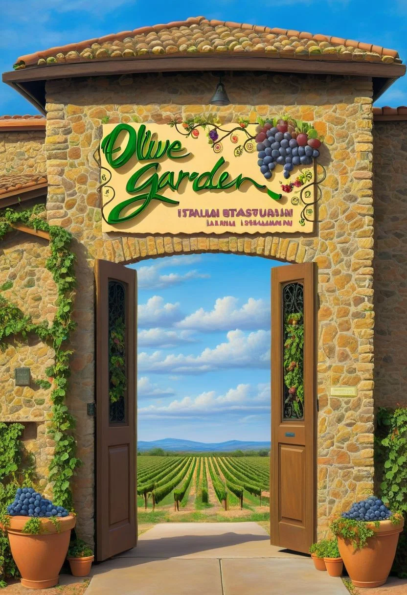 ((masterpiece, best quality)), high resolution, highly detailed, realistic,
OliveGarden, sky, day, blue sky, fruit, door, grapes