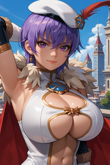 Leona/帝国軍師レオナ (Sennen Sensou Aigis) SDXL LoRA [Pony Diffusion]