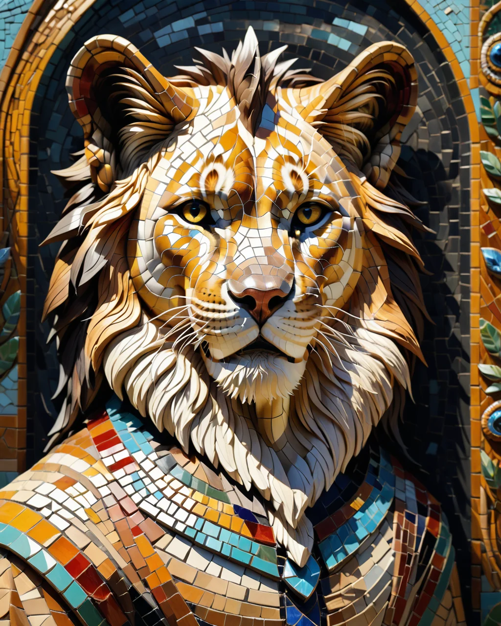 score_9, score_8_up, score_7_up, intricate details, rating_safe,
<lora:MosaicStyle:1>,
1boy(Mosaic, made from colored stone pieces,
anthro furry, sphinx,
full body, looking at the viewer, solo, smiling), black background,
<lora:ral-chrosc-clr:0.3>, ral-chrosc-clr,
<lora:xl_more_art-full_v1:0.3>,
<lora:add-detail-xl:0.3>