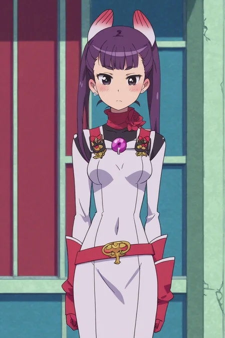 rating safe, score_10, score_8_up, score_7_up, score_6_up, uncensored, anime screencap, flat shadows BREAK white robin, renge komadori, 1girl