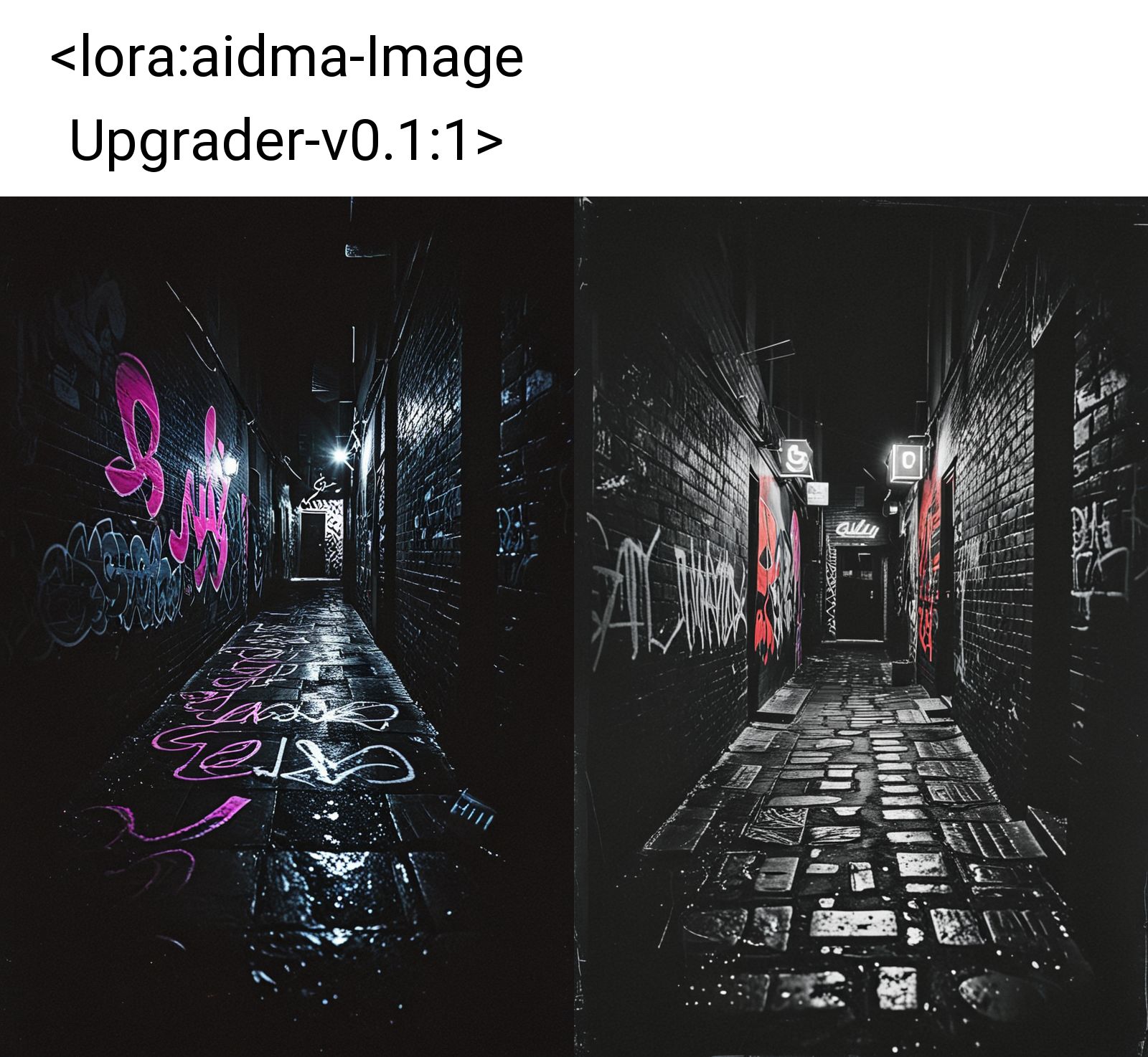 Neon graffiti alley 
,  <lora:CBS_novuschroma37 style_b:1> novuschroma37 style
<lora:aidma-Image Upgrader-v0.1:1>