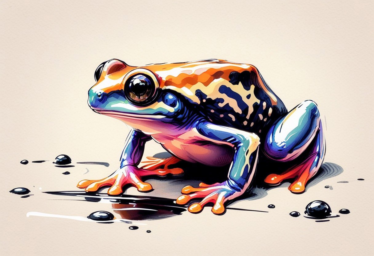 inksketch, a cute frog