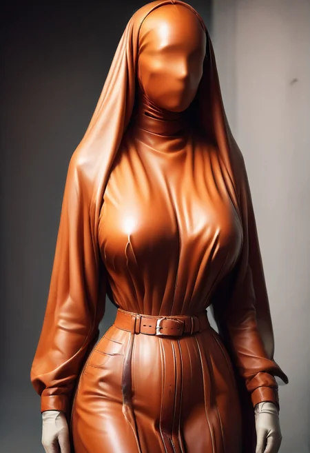score_9, score_8_up, score_7_up, rating_safe, concept art, semi-realistic, 1girl, solo.
Sexy body, (Big breast), (Round breast).
Burqa. Belt